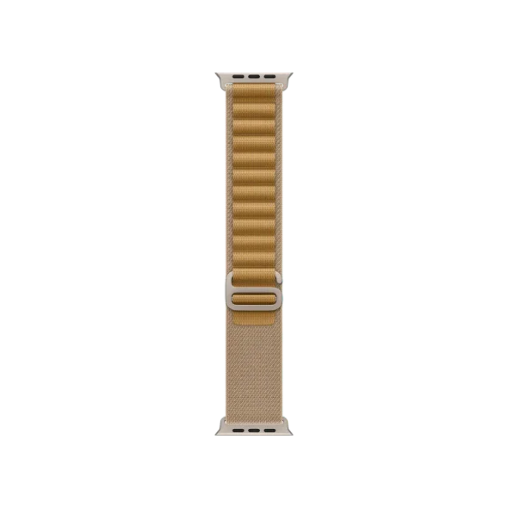 Ремінець Apple Alpine Loop Tan - Natural Titanium Finish для Watch 44/45/46/49mm - Small (MXN13)
