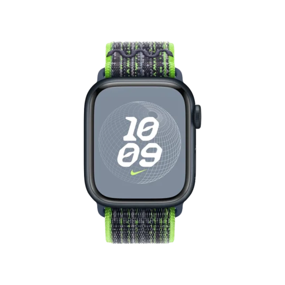 Ремінець Apple Bright Green/Blue Nike Sport Loop для Apple Watch 38/40/41mm (MTL03)