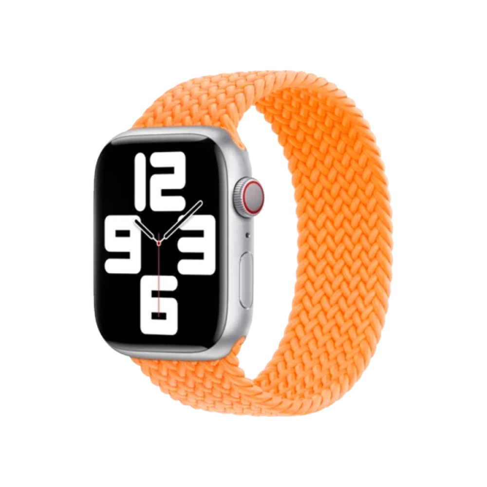 Ремінець Apple Bright Orange Braided Solo Loop - Size 3 для Watch 42/44/45/49mm (MQYL3)