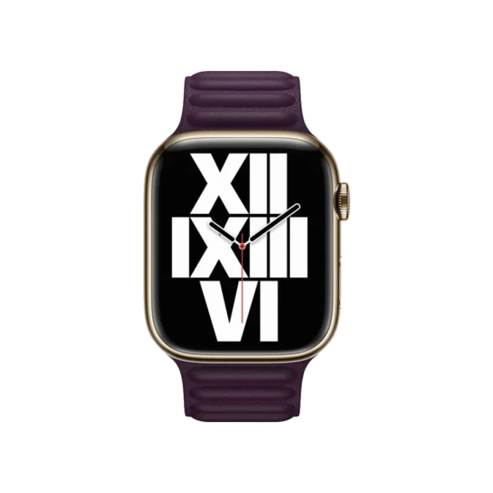Ремінець Apple Dark Cherry Leather Link M/L (ML7N3) для Watch 40/41mm