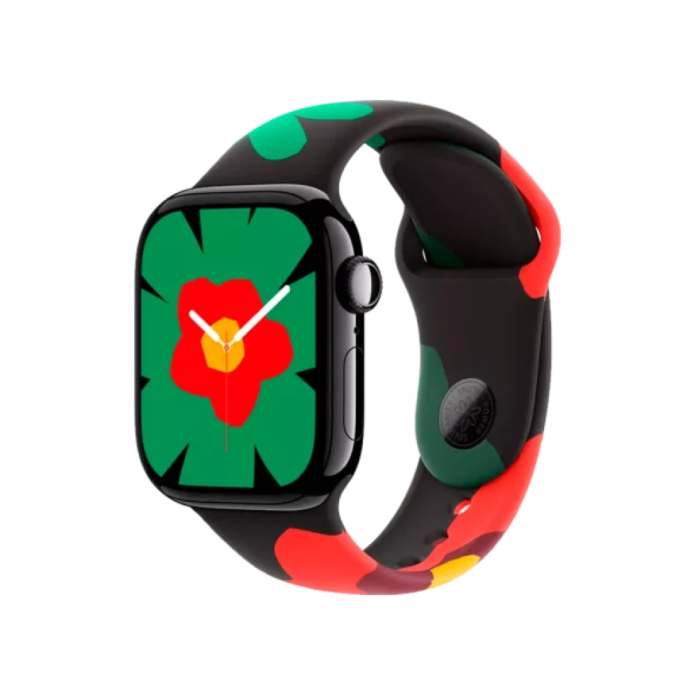 Ремінець Apple для Watch 46mm Sport Band Black Unity - Unity Bloom - M/L (MYGX3)