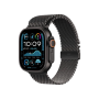 Ремінець Apple Milanese Loop Black Titanium для Watch 44/45/46/49mm - Medium (MXKG3)