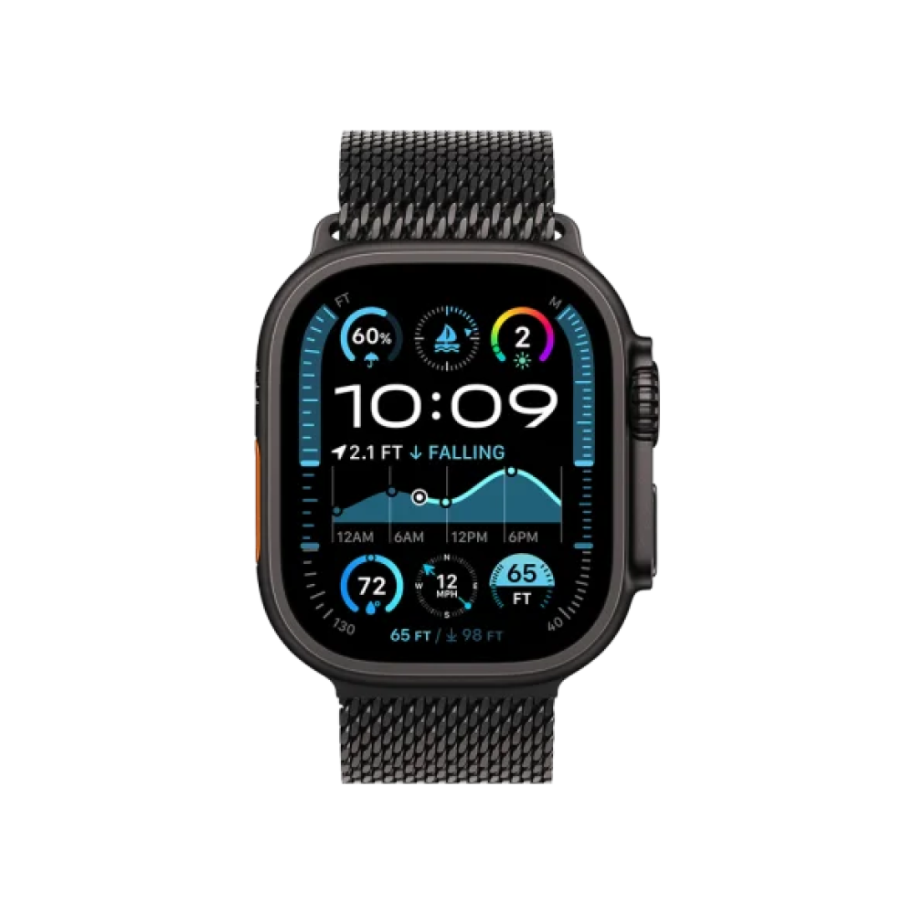 Ремінець Apple Milanese Loop Black Titanium для Watch 44/45/46/49mm - Small (MXKF3)