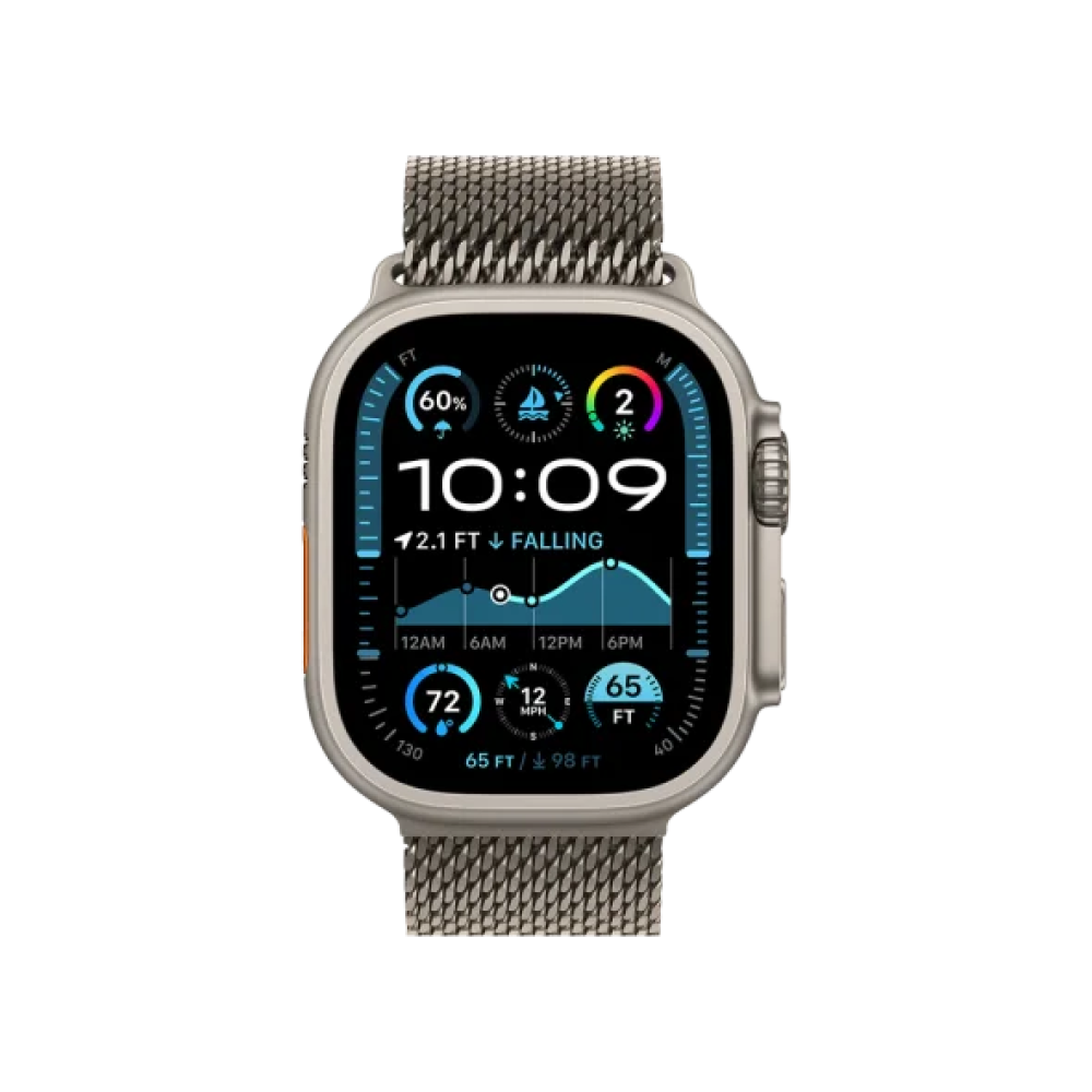 Ремінець Apple Milanese Loop Natural Titanium для Watch 44/45/46/49mm - Small (MXKC3)