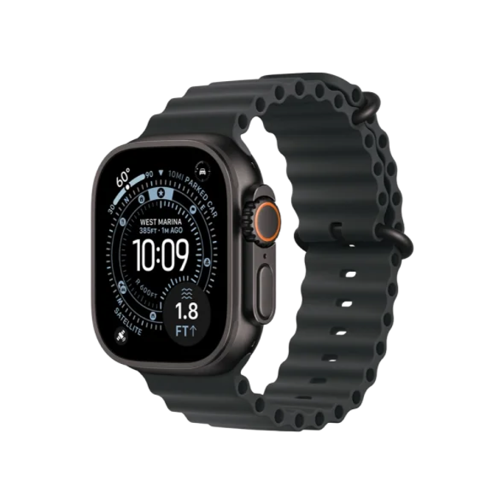 Ремінець Apple Ocean Band Black - Black Titanium Finish для Watch 44/45/46/49mm (MYPD3)