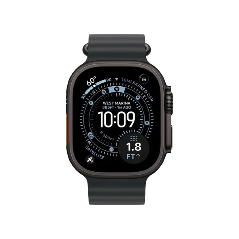 Ремінець Apple Ocean Band Black - Black Titanium Finish для Watch 44/45/46/49mm (MYPD3)