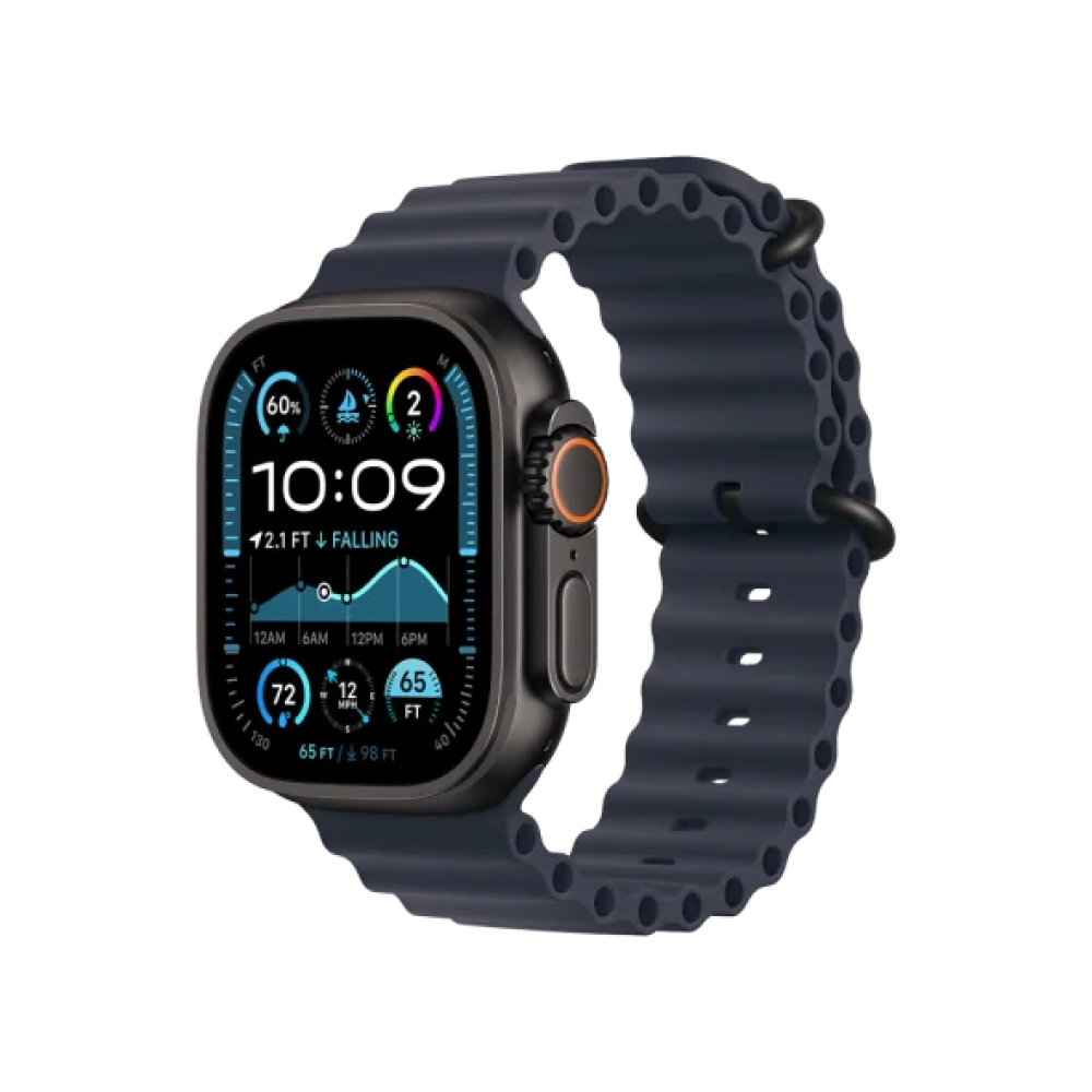 Ремінець Apple Ocean Band Navy - Black Titanium Finish for Watch 44/45/46/49mm (MYPA3)
