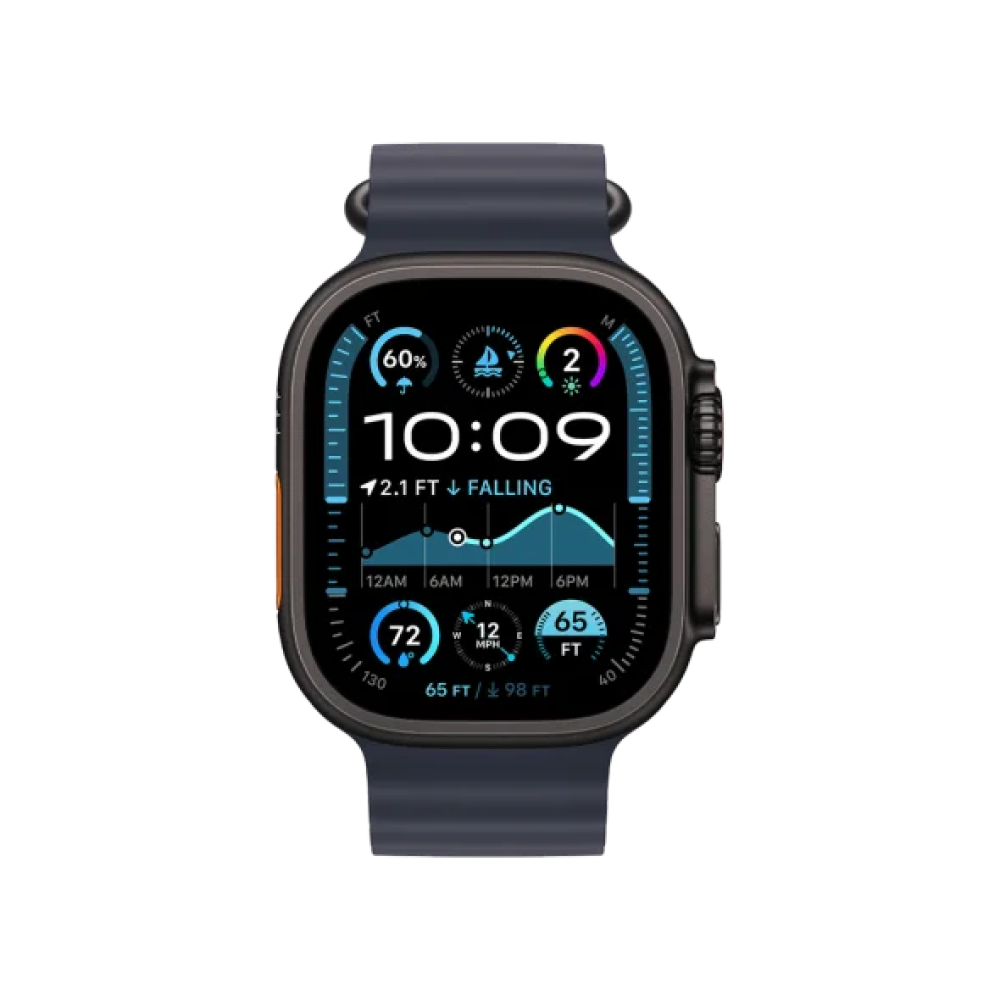 Ремінець Apple Ocean Band Navy - Black Titanium Finish for Watch 44/45/46/49mm (MYPA3)