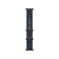 Ремінець Apple Ocean Band Navy - Natural Titanium Finish для Watch 44/45/46/49mm (MXTH3)