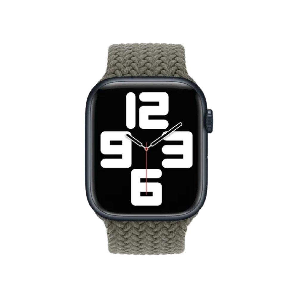 Ремінець Apple Olive Braided Solo Loop - Size 6 для Watch 38/40/41mm (MQY43)
