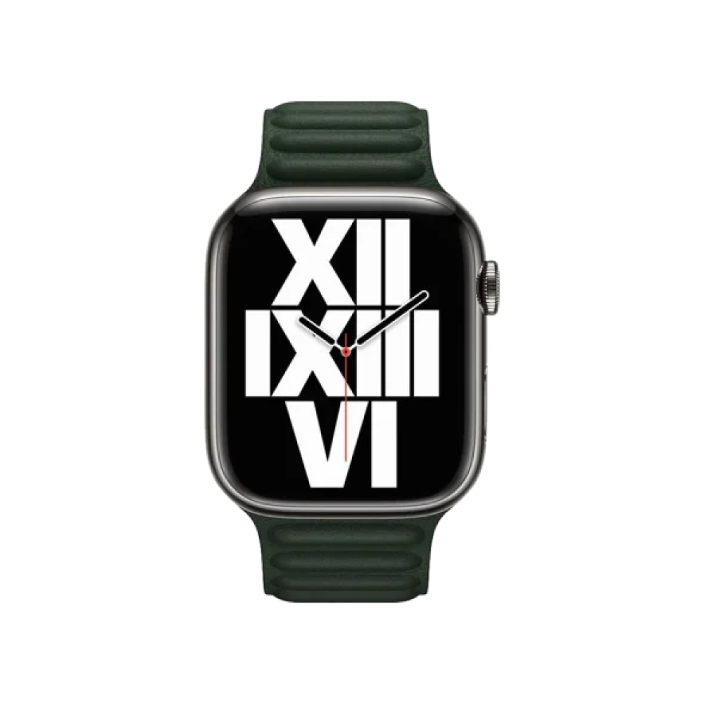Ремінець Apple Sequoia Green Leather Link M/L для Watch 40/41mm (ML7Q3)