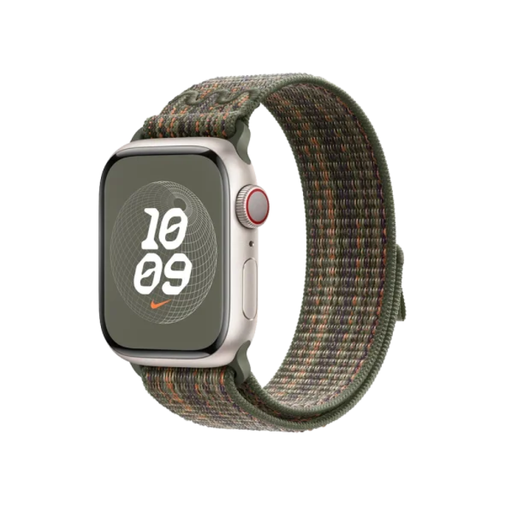 Ремінець Apple Sequoia/Orange Nike Sport Loop для Watch 38/40/41mm (MTL33)