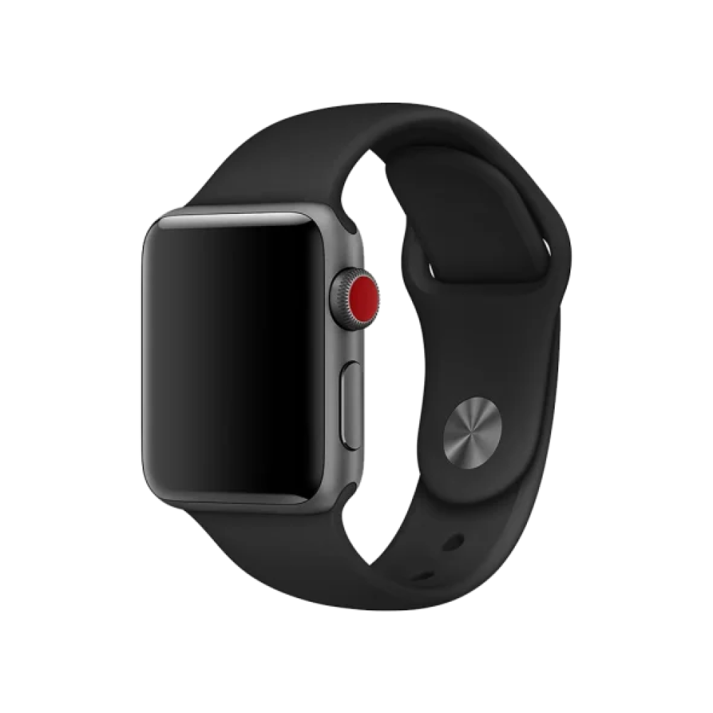 Ремінець Apple Sport Band M/L для Watch 44/45/46/49mm - Black (MXM43)