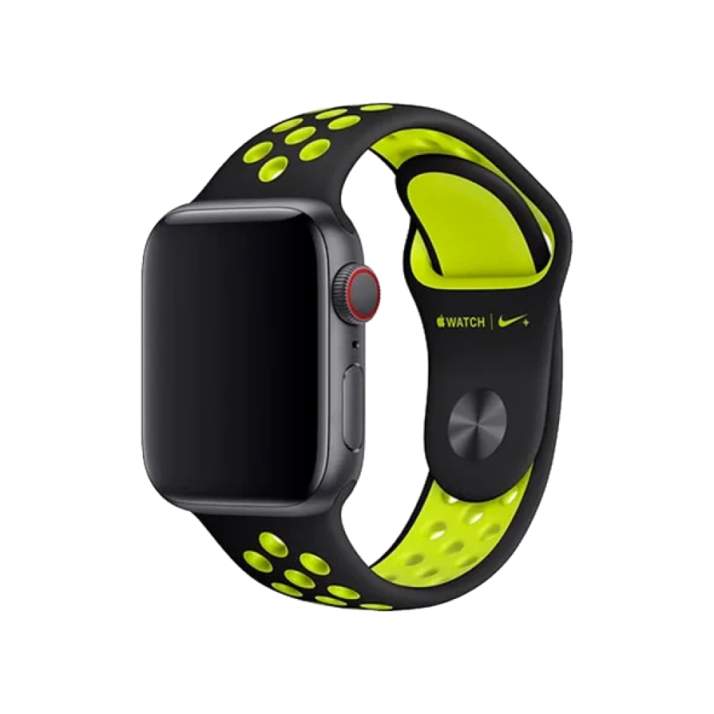 Ремінець Apple Sport Band Nike Black/Volt (MTMN2) for Apple Watch 38/40mm