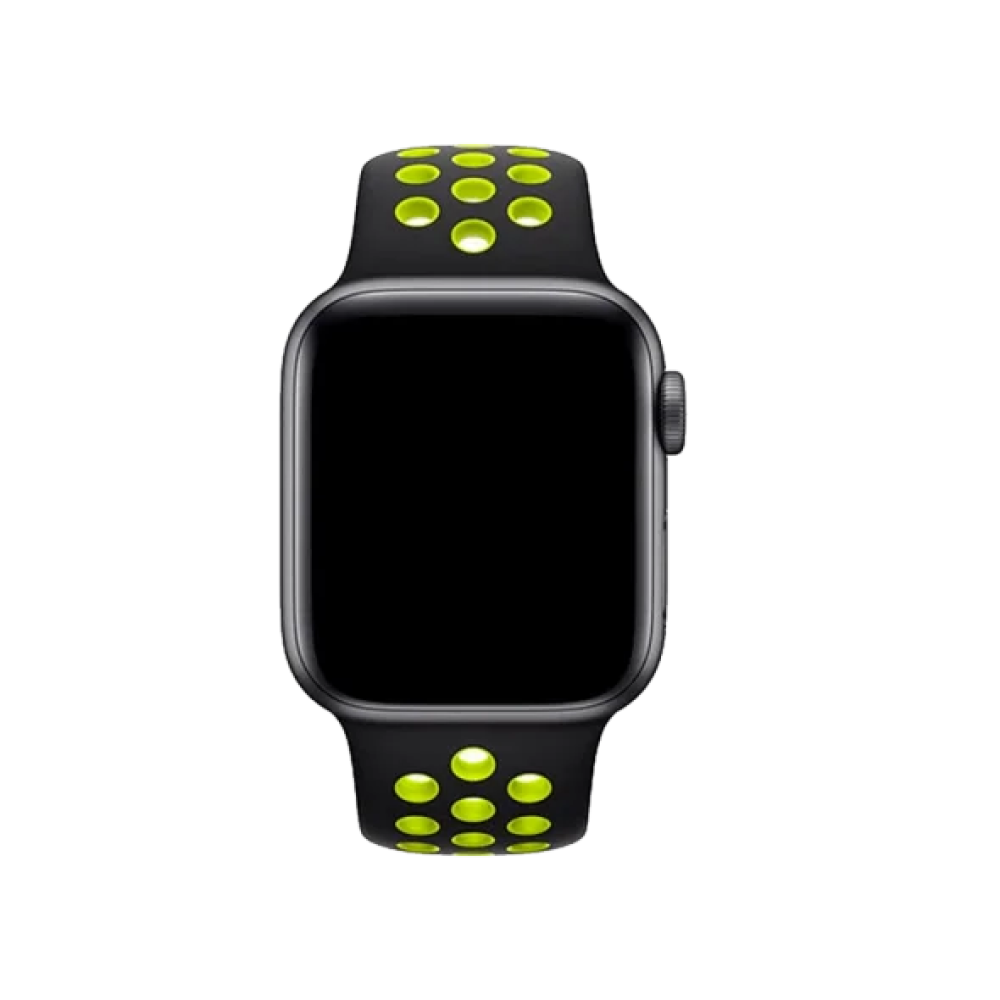 Ремінець Apple Sport Band Nike Black/Volt (MTMN2) for Apple Watch 38/40mm