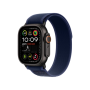 Ремінець Apple Trail Loop Blue - Black Titanium Finish для Watch 44/45/46/49mm - S/M (MYQ73)