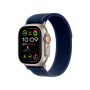 Ремінець Apple Trail Loop Blue - Natural Titanium Finish для Watch 44/45/46/49mm - M/L (MXTW3)