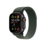 Ремінець Apple Trail Loop Green - Black Titanium Finish для Watch 44/45/46/49mm - M/L (MYQ43)