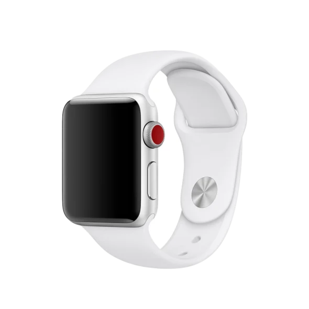 Ремінець Apple Watch 42mm/44mm Sport Band - S/M & M/L - White (MTPK2)