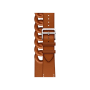 Ремінець Apple Watch Hermes 38/40/41mm (MKFV3) Fauve Barenia Gourmette Double Tour
