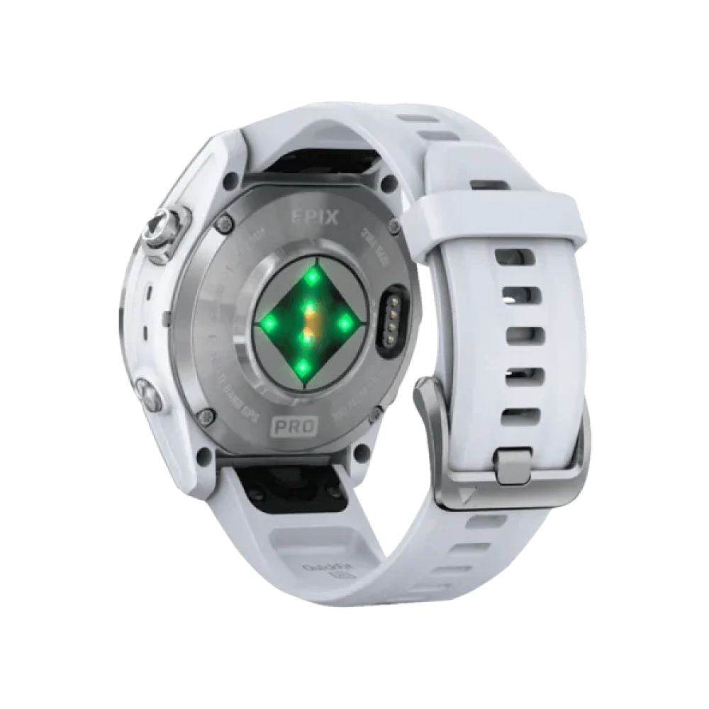 Смарт-годинник Garmin Epix Pro Gen 2 42mm Silver w. Whitestone Band (010-02802-00/01)
