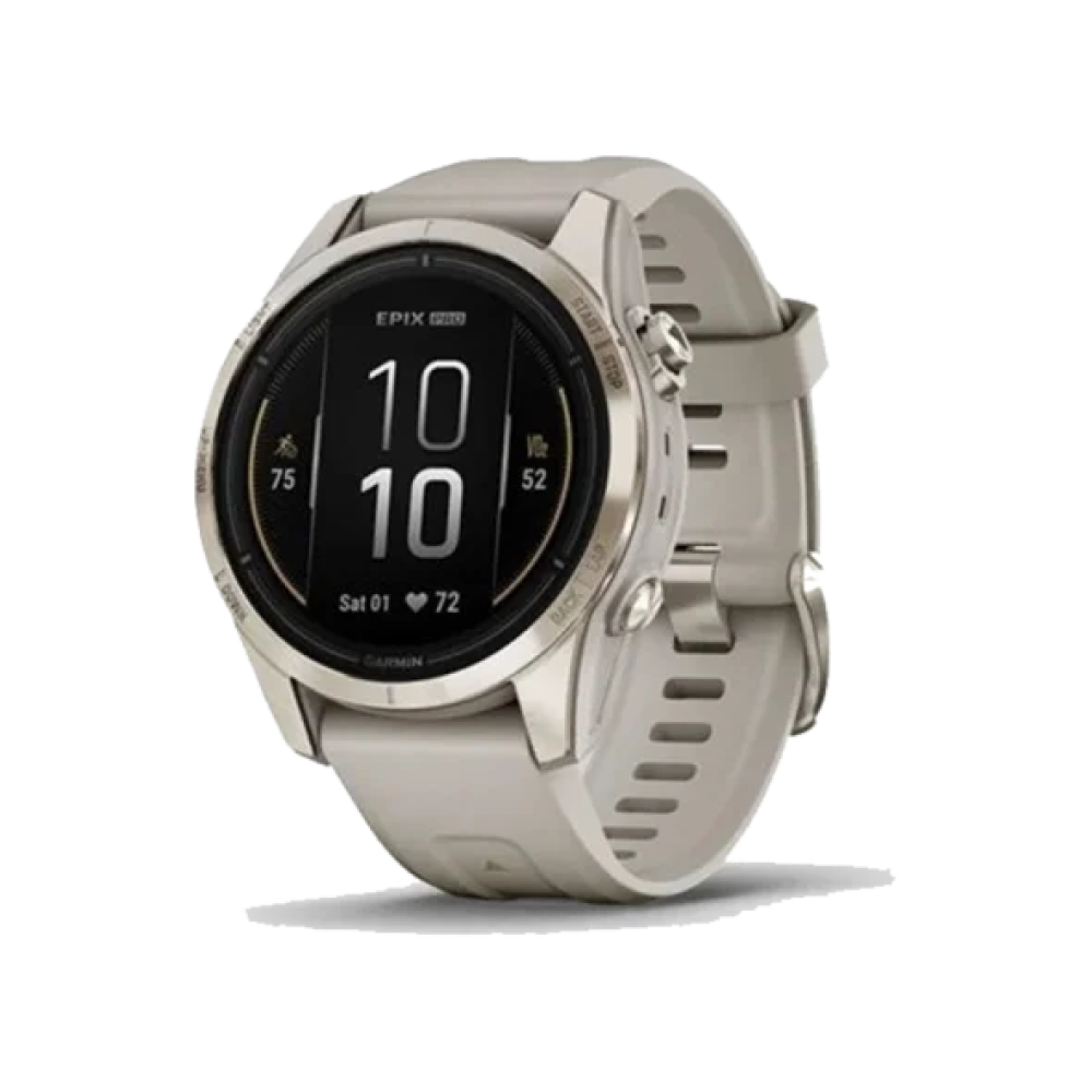 Смарт-годинник Garmin Epix Pro Gen 2 Sapphire 42mm Soft Gold w. Light S. Band (010-02802-10/11)