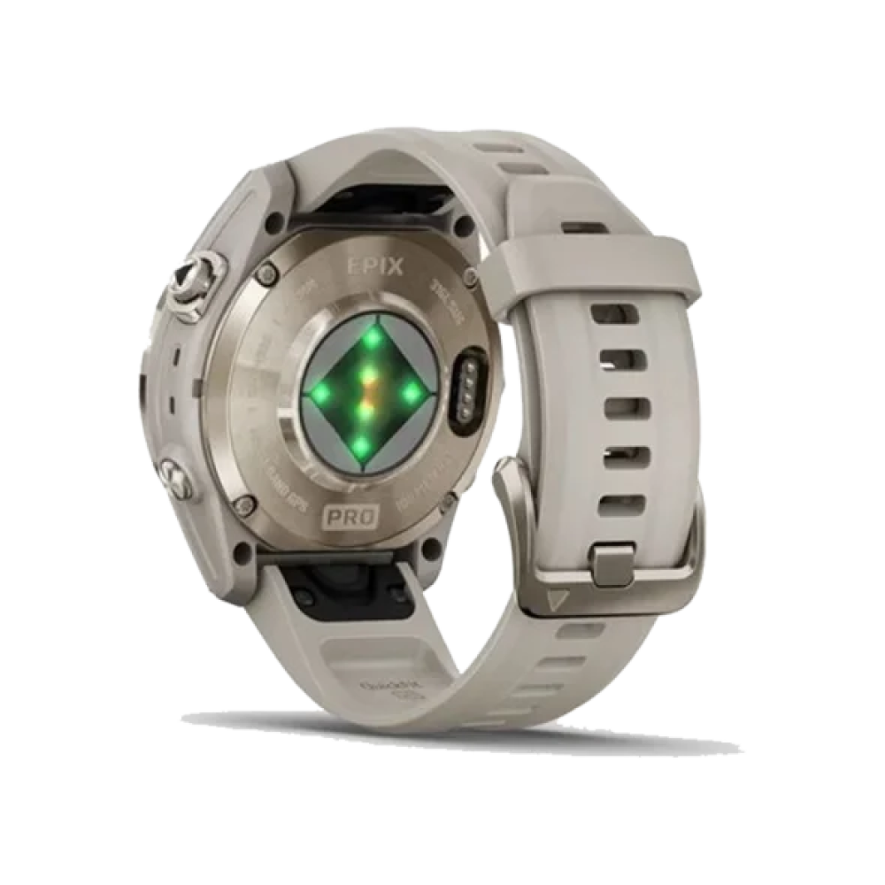 Смарт-годинник Garmin Epix Pro Gen 2 Sapphire 42mm Soft Gold w. Light S. Band (010-02802-10/11)