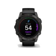 Смарт-годинник Garmin Epix Pro Gen 2 Sapphire 47mm Carbon G. DLC Tit. with Black Band (010-02803-10/11/54)