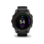 Смарт-годинник Garmin Epix Pro Gen 2 Sapphire 47mm Carbon G. DLC Tit. with Black Band (010-02803-10/11/54)