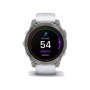 Смарт-годинник Garmin Epix Pro Gen 2 Sapphire 47mm Titanium w. Whitestone Band (010-02803-20/21)