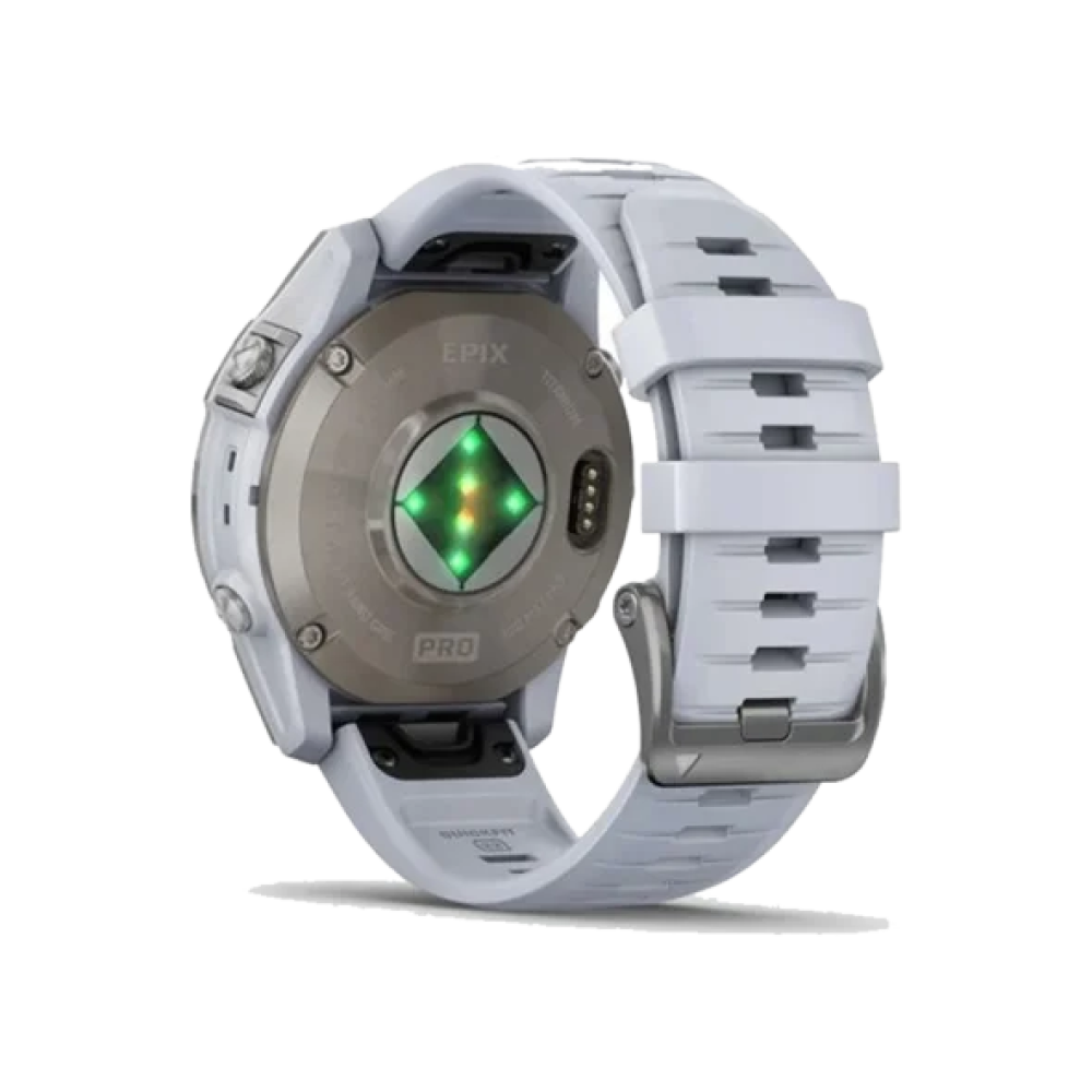 Смарт-годинник Garmin Epix Pro Gen 2 Sapphire 47mm Titanium w. Whitestone Band (010-02803-20/21)