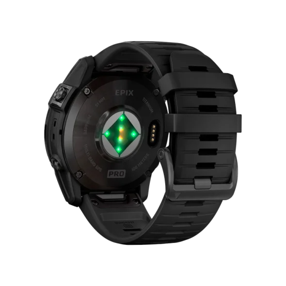 Смарт-годинник Garmin Epix Pro Gen 2 Sapphire 51mm Carbon G. DLC Tit. with Black Band (010-02804-00/01/53)