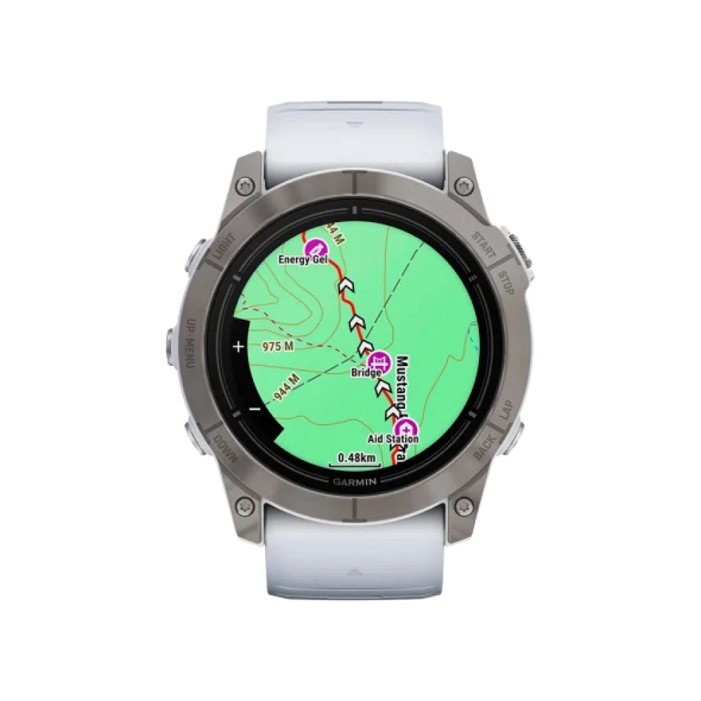 Смарт-годинник Garmin Epix Pro Gen 2 Sapphire 51mm Titanium w. Whitestone Band (010-02804-10/11)