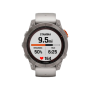 Смарт-годинник Garmin Fenix 7 Pro Sapphire Solar Titanium w. Fog Gray/Ember O. Band (010-02777-20/21)