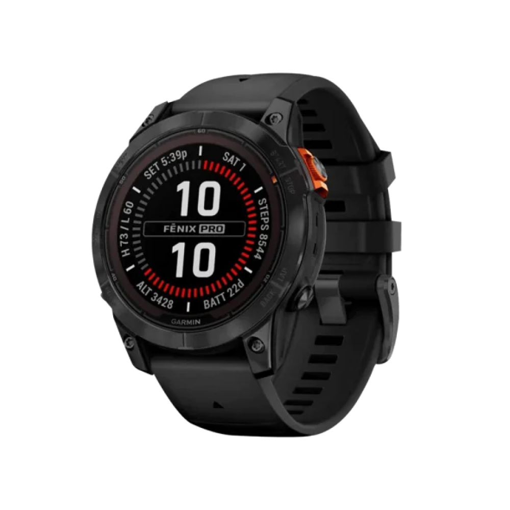 Смарт-годинник Garmin Fenix 7 Pro Solar Slate Gray w. Black Band (010-02777-00/01)