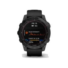 Смарт-годинник Garmin Fenix 7 Sapphire Solar Black DLC Titanium with Black Band (010-02540-34/35/47)