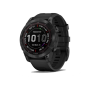 Смарт-годинник Garmin Fenix 7 Sapphire Solar Black DLC Titanium with Black Band (010-02540-34/35/47)