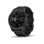 Смарт-годинник Garmin Fenix 7 Sapphire Solar Carbon Gray DLC Titanium with Black Band (010-02540-20/21)