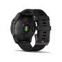 Смарт-годинник Garmin Fenix 7 Sapphire Solar Carbon Gray DLC Titanium with Black Band (010-02540-20/21)