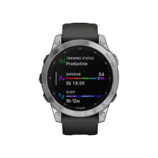Смарт-годинник Garmin Fenix 7 Silver with Graphite Band (010-02540-00/01)