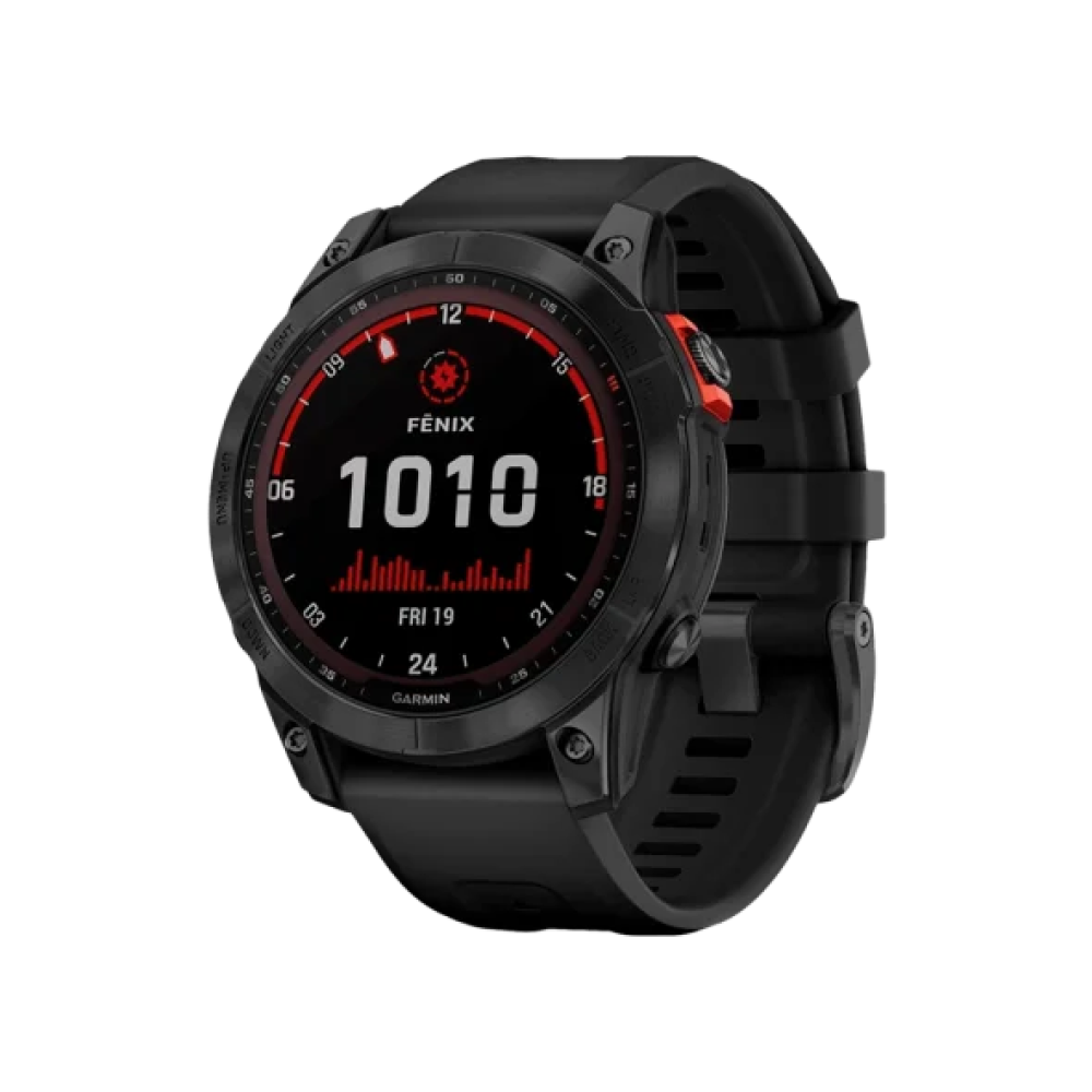 Смарт-годинник Garmin Fenix 7 Solar Slate Gray with Black Band (010-02540-10/11)