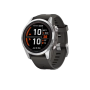 Смарт-годинник Garmin Fenix 7S Pro Solar Silver w. Graphite Band (010-02776-00/01)