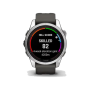 Смарт-годинник Garmin Fenix 7S Pro Solar Silver w. Graphite Band (010-02776-00/01)