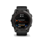 Смарт-годинник Garmin Fenix 7X Pro Sapphire Solar Carbon G. DLC Tit. with Black Band (010-02778-10/11/54)