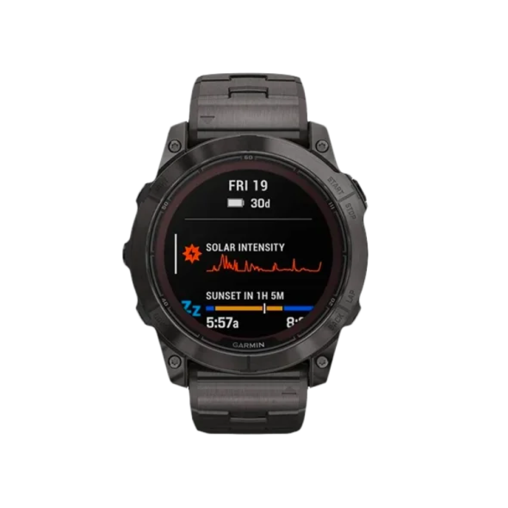 Смарт-годинник Garmin Fenix 7X Pro Sapphire Solar Carbon G. DLC Tit. with Vented Tit. Bracelet (010-02778-30)