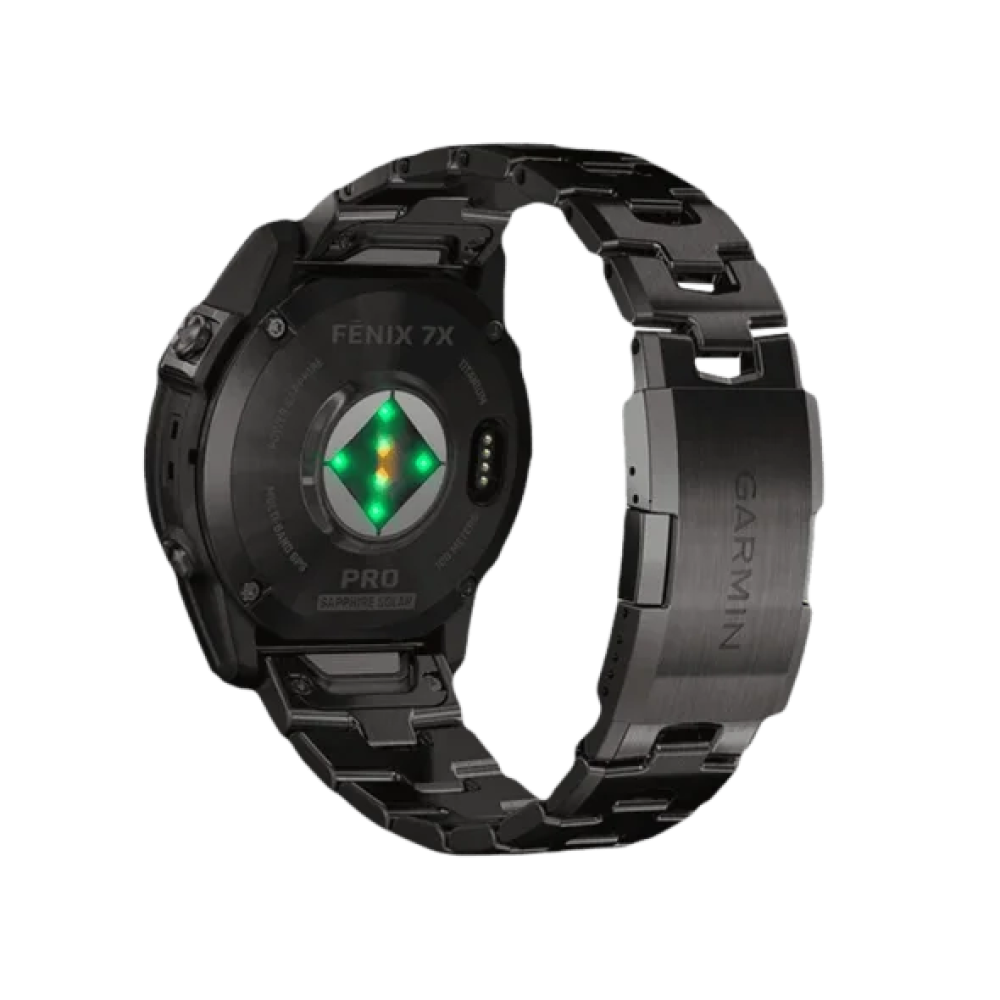 Смарт-годинник Garmin Fenix 7X Pro Sapphire Solar Carbon G. DLC Tit. with Vented Tit. Bracelet (010-02778-30)