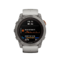 Смарт-годинник Garmin Fenix 7X Pro Sapphire Solar Titanium w. Fog Gray/Ember O. Band (010-02778-14/15/64)
