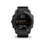 Смарт-годинник Garmin Fenix 7X Pro Solar Slate Gray w. Black Band (010-02778-00/01)