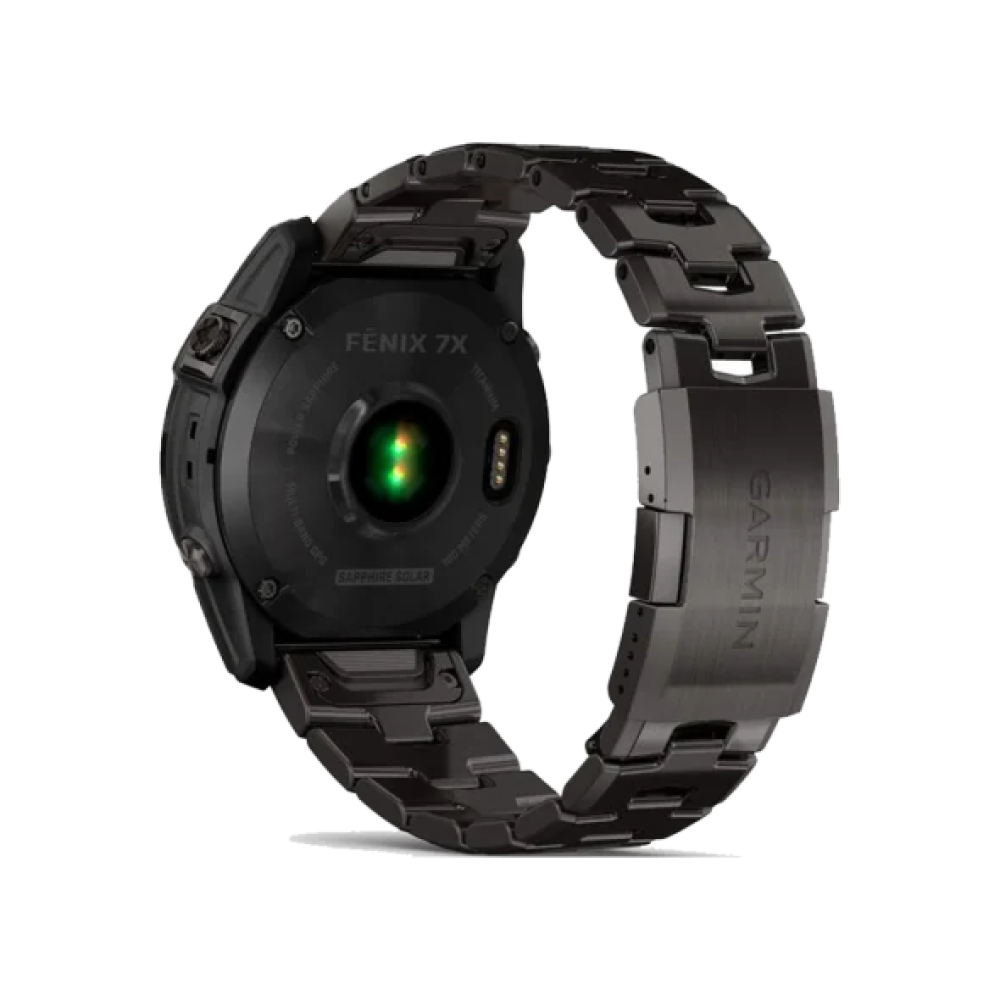 Смарт-годинник Garmin Fenix 7X Sapphire Solar C. Grey DLC Titanium w. Carbon Grey DLC Vented T. Band (010-02541-27)