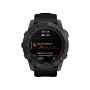 Смарт-годинник Garmin Fenix 7X Sapphire Solar Carbon Gray DLC Titanium with Black Band (010-02541-10/11/34)